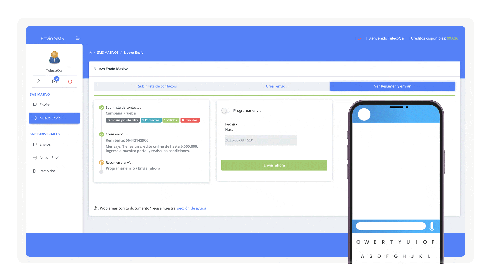 plataforma sms